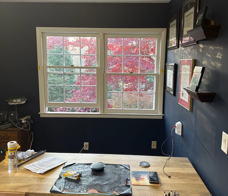Single pane windows are drafty